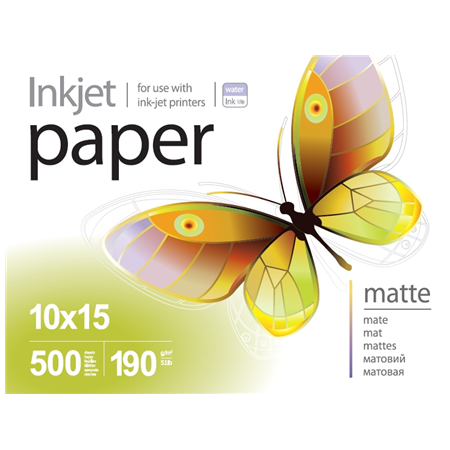ColorWay PrintPro Photo Paper, 500 sheets | 190 g/m² | 10x15 | Matte