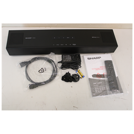 SALE OUT. | SALE OUT. | Sharp | 2.0.2 Compact Dolby Atmos Soundbar | HT-SB700 | 140 W | DEMO | Bluetooth | Black | Wireless conn