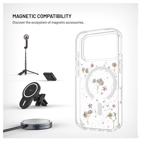 Fixed MagBloom | Back cover | Apple | iPhone 17 Pro | TPU | Blush Plum