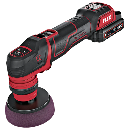 The smart cordless polisher 12 V, rotary and random orbital free-running | PXE 80 12-EC/2.5 SET