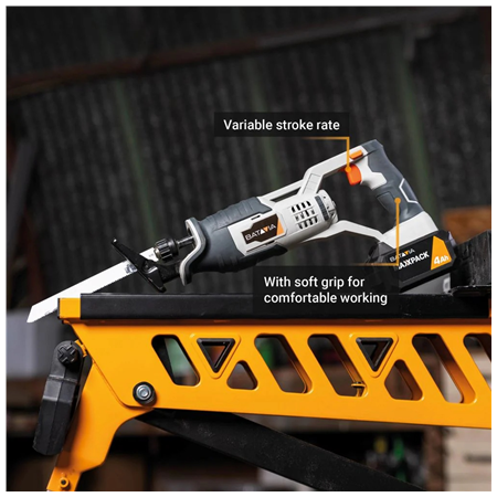 Batavia B.V. | 18V Cordless Reciprocating Saw - Without Battery and Charger