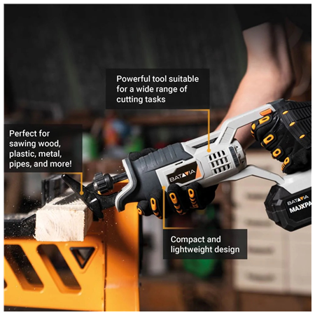 Batavia B.V. | 18V Cordless Reciprocating Saw - Without Battery and Charger