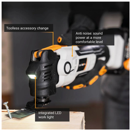 Batavia B.V. | 18V Cordless Anti-Vibration Multitool - Without Battery and Charger