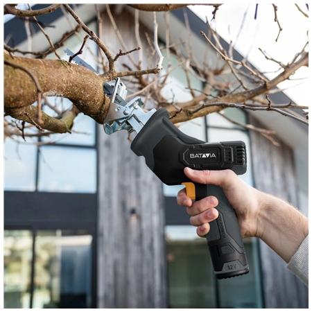 Batavia B.V. | 12V Cordless Reciprocating Saw - Fixxpack 2.0 Set (incl. 2.0Ah Battery & USB-C charging Cable)