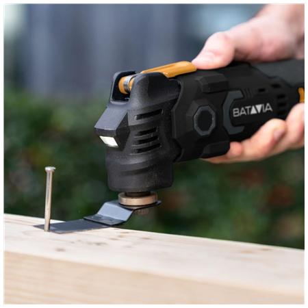 Batavia B.V. | 12V Cordless Anti-Vibration Multitool - Fixxpack 2.0 Set (incl. 2.0Ah battery and USB-C charging cable)