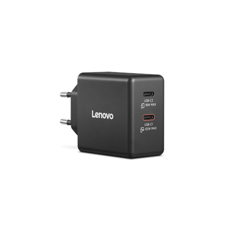 Lenovo Dual USB-C 65W GaN Charger | USB-C | 65 W | Charger