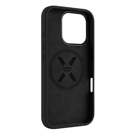 Fixed Back cover | Apple | iPhone 17 | Liquid silicon | Black | MagFlow