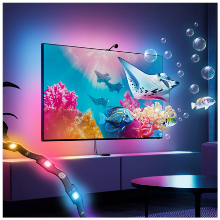 Nanoleaf 4D V2 TV Screen Mirror + Light Strips Kit (for TV & Monitor up to 65'') | 24 W | Multicolor RGB
