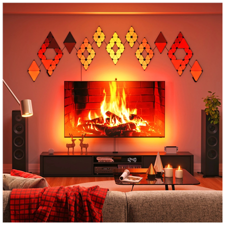Nanoleaf 4D V2 TV Screen Mirror + Light Strips Kit (for TV & Monitor up to 65'') | 24 W | Multicolor RGB