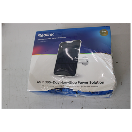 SALE OUT. Reolink Solar Panel | SP2-W | White | IP65 | DAMAGED PACKAGING