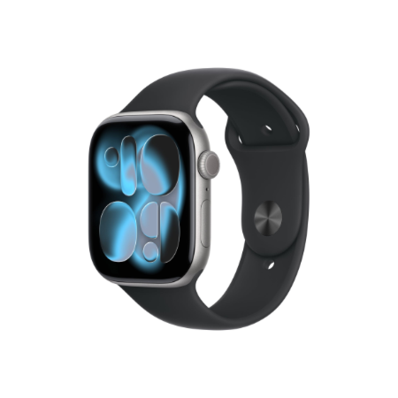 Apple Watch Series 11 GPS 46mm Space Grey Aluminium Case with Black Sport Band - M/L | Apple