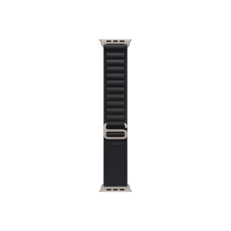 Apple | 49mm Black Alpine Loop - Medium - Natural Titanium Finish
