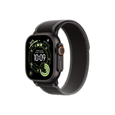 Apple 49mm Black/Charcoal Trail Loop - M/L - Black Titanium Finish | Apple