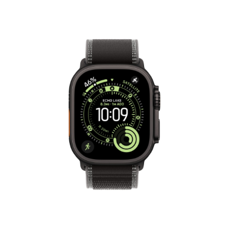 Apple 49mm Black/Charcoal Trail Loop - M/L - Black Titanium Finish | Apple