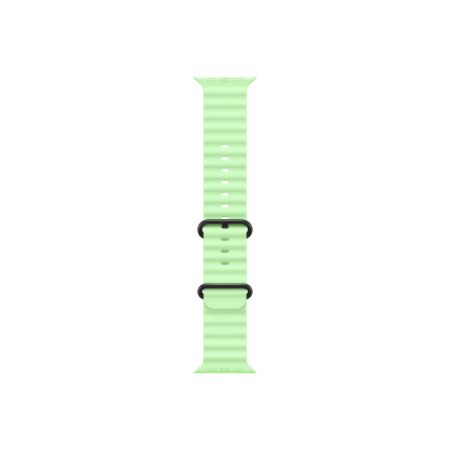 Apple | 49mm Neon Green Ocean Band - Black Titanium Finish
