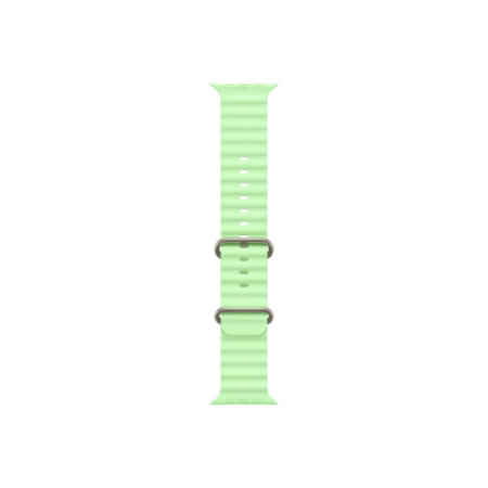 Apple 49mm Neon Green Ocean Band - Natural Titanium Finish | Apple