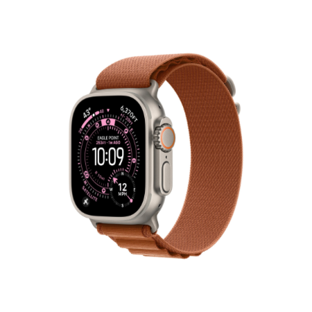 Apple 49mm Terra Cotta Alpine Loop - Medium - Natural Titanium Finish | Apple