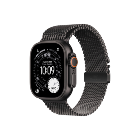 Apple | 49mm Black Titanium Milanese Loop - Large