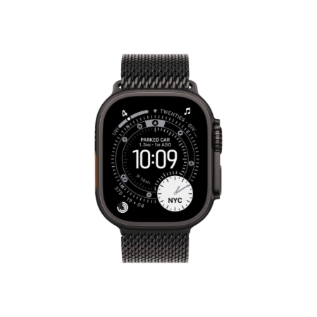 Apple 49mm Black Titanium Milanese Loop - Medium | Apple