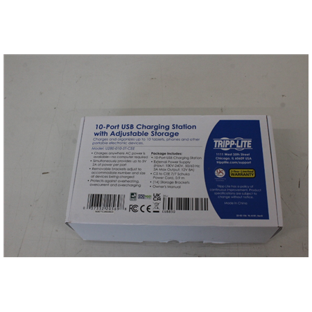 SALE OUT. | SALE OUT. Tripp Lite | 10 Port USB Charging Station with Adjustable Storage | U280-010-ST-CEE | UNPACKED, SCRATCHED