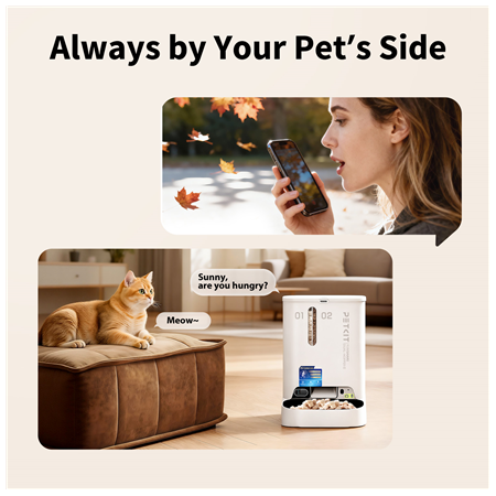 PETKIT YumShare Dual-hopper 2 Automatic Feeder with Camera | Capacity 5 L | Material ABS, 304 stainless steel | White