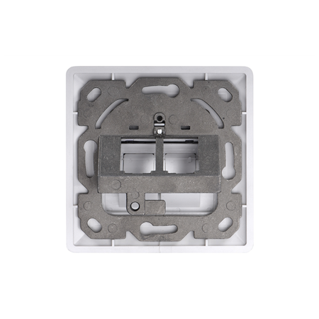 Digitus | Wallplate for Keystone Modules, German type, middle plate 50x50 mm, frame 80x80 mm | DN-93801-1