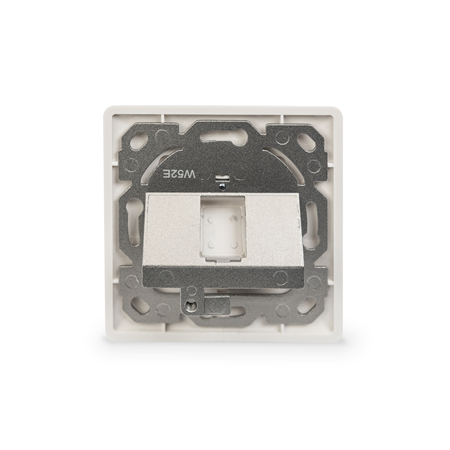 Digitus | Wallplate for Keystone Modules, German type, middle plate 50x50 mm, frame 80x80 mm | DN-93811