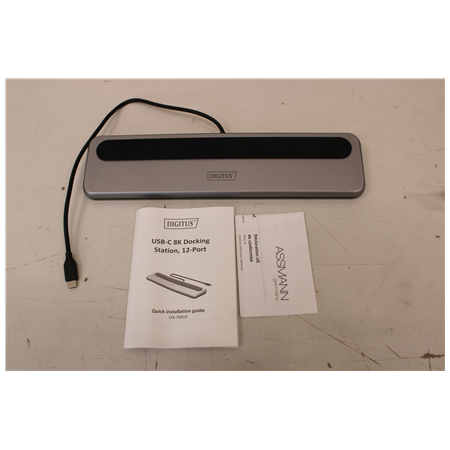 SALE OUT. DIGITUS USB-C 8K docking station, 12-port | SALE OUT. Digitus USB-C 8K docking station, 12-port | DA-70919 | Ethernet