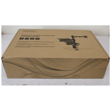 SALE OUT. DIGITUS Universal Monitor Mount with Notebook Holder | SALE OUT. Digitus Desk Mount | DA-90436 | Tilt, swivel, height