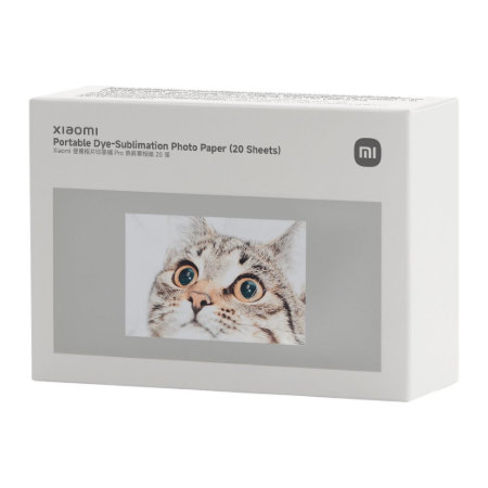 Xiaomi Portable Dye-Sublimation Photo Paper (20 Sheets) | 2x3-inch
