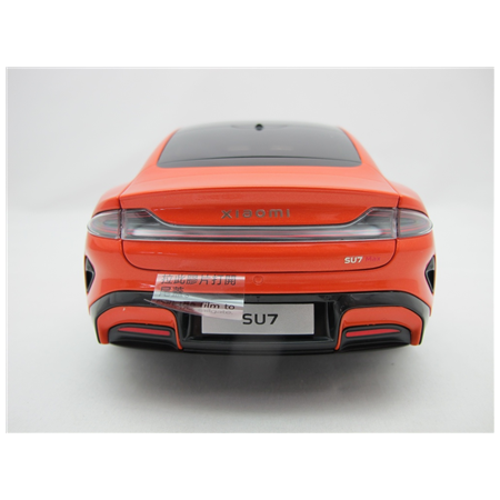Xiaomi SU7 1:18 Die-cast Model Car | Lava Orange | Zinc alloy, ABS, SAN and PVC