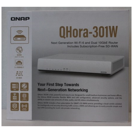 SALE OUT. QNAP Dual bandRouter | QHora-301W | 802.11ax | Ethernet LAN (RJ-45) ports 6 | Mesh Support Yes | MU-MiMO Yes | No mobi