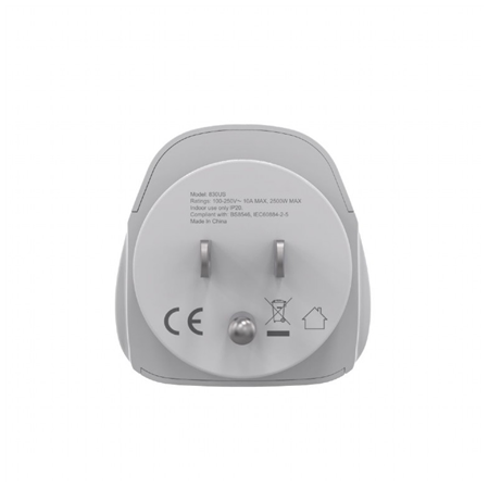 Gembird World to US power adapter plug, 10 A | A-AC-USMINTF | Travel adapter