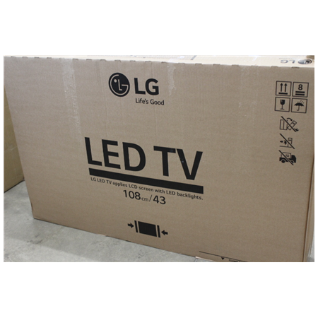 SALE OUT. LG 43UN640S0LD 43“ 3840x2160/300cd/m2/ HDMI RF | SALE OUT. LG USED, MISSING PLASTIC HOLDERS AND ORIGINAL REMOTE CONTRO