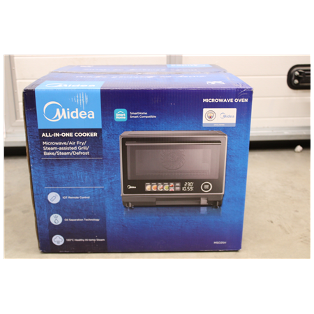 SALE OUT. Midea MSO25H Microwave oven with Grill, Airfry and Steam function, 25 L, Black | SALE OUT. Midea Microwave oven | MSO2