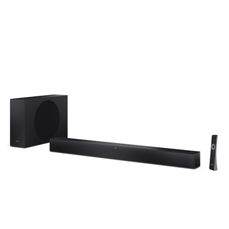 Sharp 2.1 Dolby Atmos/DTS Virtual:X Soundbar with Slim Wireless Subwoofer | HT-SBW310 | 330 W | Bluetooth | Black | Wireless con