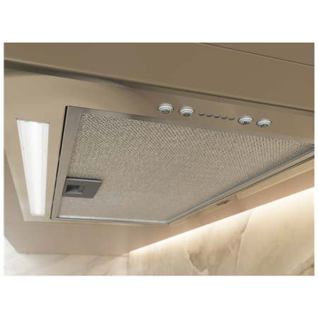 Whirlpool Hood | WCTH 63F LEB X | Built-in | Energy efficiency class B | Width 51.4 cm | 435 m³/h | Electronic | LED | Inox