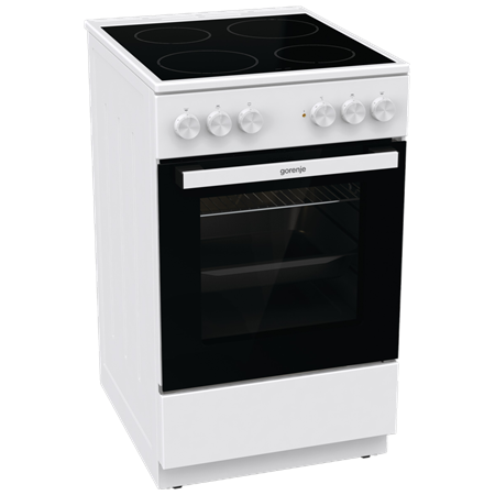 Gorenje Cooker | GEC5A21WG-B | Hob type Electric | Oven type Electric | White | Width 50 cm | Grilling | Depth 59.4 cm | 68 L