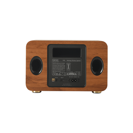 Edifier Tabletop Speaker | D32 | 60 W | Bluetooth | Brown | Wireless connection