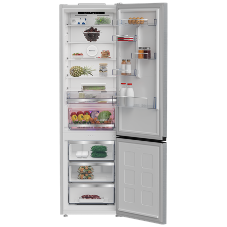 BEKO Refrigerator | B5RCNA416HXB | Energy efficiency class C | Free standing | Combi | Height 203.5 cm | No Frost system | Fridg