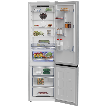 BEKO Refrigerator | B5RCNA416HXB | Energy efficiency class C | Free standing | Combi | Height 203.5 cm | No Frost system | Fridg