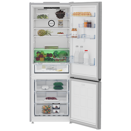 BEKO Refrigerator | B3RCNE564HXB | Energy efficiency class E | Free standing | Combi | Height 192 cm | No Frost system | Fridge