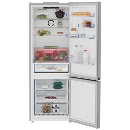 BEKO Refrigerator | B3RCNE564HXB | Energy efficiency class E | Free standing | Combi | Height 192 cm | No Frost system | Fridge