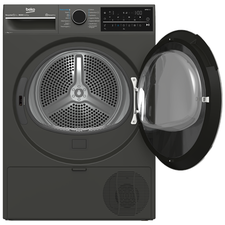 BEKO Dryer Machine | B5T89243M | Energy efficiency class C | Front loading | 9 kg | Heat pump | Digital | Depth 67 cm | Steam fu