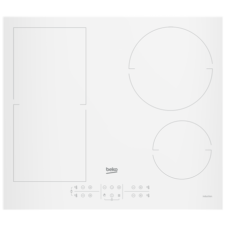 BEKO Hob | HII64200FMTW | Induction | Number of burners/cooking zones 4 | Touch control | Timer | White