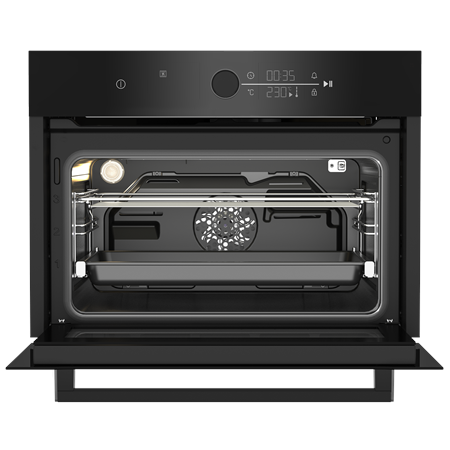 BEKO Oven | BBCM17400B | 48 L | Electric | Hydrolytic | Touch control | Steam function | Height 45.5 cm | Width 59.4 cm | Black