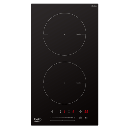 BEKO Hob | HDI32400TO | Induction | Number of burners/cooking zones 2 | Touch control | Timer | Black