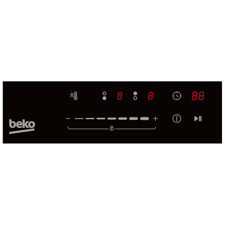 BEKO Hob | HDI32400TO | Induction | Number of burners/cooking zones 2 | Touch control | Timer | Black