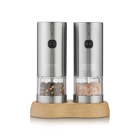 Caso Salt and Pepper Grinder | SpiceDuo | Electric | Housing material Stainless steel | Lithium
