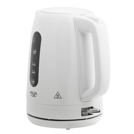 Adler Kettle | AD 1380w | Electric | 2200 W | 1 L | Polypropylene | 360° rotational base | White